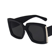 Load image into Gallery viewer, Oversized Sunglasses Women Men Vintage Wide legs Square Sun Glasses camouflage Leopard Black Eyeglasses UV400