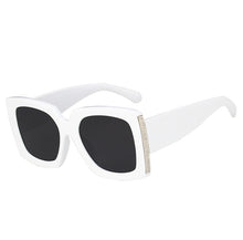 Load image into Gallery viewer, Oversized Sunglasses Women Men Vintage Wide legs Square Sun Glasses camouflage Leopard Black Eyeglasses UV400