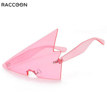 Load image into Gallery viewer, Oversized Triangle Frameless Juicy Y2K Sunglasses Women Vintage Rimless Eyewear Female Men Shades Unique Exaggerate Sun Glasses
