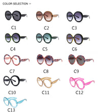 Load image into Gallery viewer, Oversized Unisex Round Sunglasses Women Retro Driving Eye Wear  Men Brand Designer Green Black UV400 Oculos