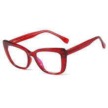 Carica l&#39;immagine nel visualizzatore di Gallery, Oversized Women Cat Eye Glasses Frame Brand Designer Men Clear Lens Eyeglasses Eyewear Computer Glasses Frame For Women