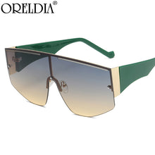 Load image into Gallery viewer, Oversized Women Gradient Sunglasses 2023 Rimless Metal Female Shades Glasses Lady  Brand Designer Eyewear UV400