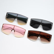 Load image into Gallery viewer, Oversized Women Gradient Sunglasses 2023 Rimless Metal Female Shades Glasses Lady  Brand Designer Eyewear UV400