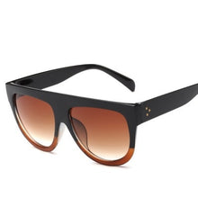 Load image into Gallery viewer, Oversized Women Sunglasses 2022 Shield Shape Luxy Design Big Frame Rivet Shades Sun glasses Woman UV400 sunglass zonnebril dames