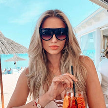 Load image into Gallery viewer, Oversized Women Sunglasses 2022 Shield Shape Luxy Design Big Frame Rivet Shades Sun glasses Woman UV400 sunglass zonnebril dames