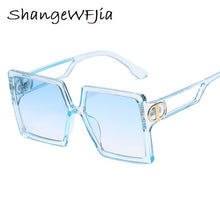 Load image into Gallery viewer, Oversized Women Sunglasses Fashion Square Glasses Vintage D shape Oversized Frame Popular NEW  Glasses Lentes De Sol Mujer