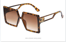 Load image into Gallery viewer, Oversized Women Sunglasses Fashion Square Glasses Vintage D shape Oversized Frame Popular NEW  Glasses Lentes De Sol Mujer