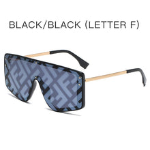 Load image into Gallery viewer, Oversized butterfly Sunglasses Women 2022 Luxury Brand Fashion Flat Red Black Clear Lens One Piece Men Gafas Shade Mirror UV400