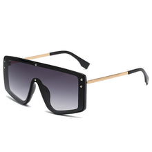 Load image into Gallery viewer, Oversized butterfly Sunglasses Women 2022 Luxury Brand Fashion Flat Red Black Clear Lens One Piece Men Gafas Shade Mirror UV400