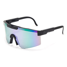 Load image into Gallery viewer, Oversized  sports sunglasses men's polarized TR90 material UVA/UVB lens viper one piece sunglasses ladies protective cover
