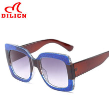 Load image into Gallery viewer, Oversized square sunglasses ladies retro sunglasses Fashionable big frame sunglasses net red photo travel glasses