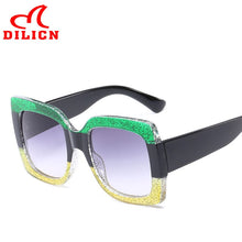 Load image into Gallery viewer, Oversized square sunglasses ladies retro sunglasses Fashionable big frame sunglasses net red photo travel glasses