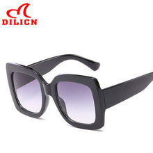 Load image into Gallery viewer, Oversized square sunglasses ladies retro sunglasses Fashionable big frame sunglasses net red photo travel glasses