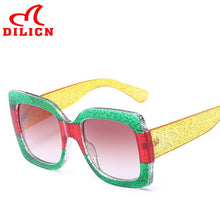 Load image into Gallery viewer, Oversized square sunglasses ladies retro sunglasses Fashionable big frame sunglasses net red photo travel glasses