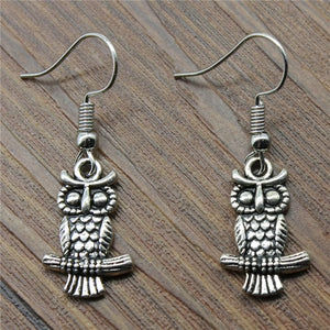 Owl Drop Earrings Fashion Woman Earrings 2018 Owl Dangle Earrings Owl Earrings For Women Drops Jewelry