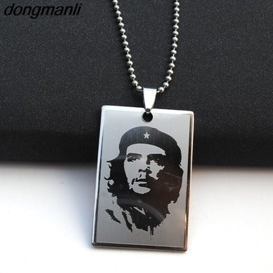 P869 Gioielli Ernesto Che Guevara Collana Serie di fama mondiale in acciaio inossidabile con targhetta per cani con pendente a catena classica 