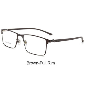 P9960 Men Titanium Alloy Eyeglasses Frame for Men Eyewear IP Electroplating Alloy Material,Full Rim and Half Rim