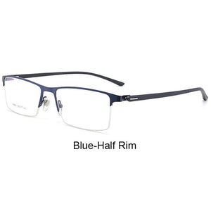 P9960 Men Titanium Alloy Eyeglasses Frame for Men Eyewear IP Electroplating Alloy Material,Full Rim and Half Rim