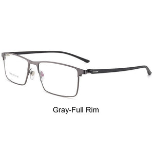 P9960 Men Titanium Alloy Eyeglasses Frame for Men Eyewear IP Electroplating Alloy Material,Full Rim and Half Rim