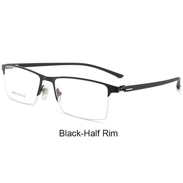 P9960 Men Titanium Alloy Eyeglasses Frame for Men Eyewear IP Electroplating Alloy Material,Full Rim and Half Rim