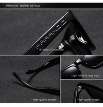 Load image into Gallery viewer, PARANOID Vintage Sunglasses Polarized Men&#39;s Sun Glasses For Men Driving Black Square Oculos Male 10 Colors Model 8816