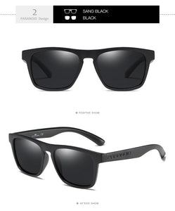 PARANOID Vintage Sunglasses Polarized Men's Sun Glasses For Men Driving Black Square Oculos Male 10 Colors Model 8816
