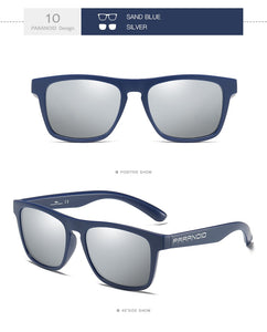 PARANOID Vintage Sunglasses Polarized Men's Sun Glasses For Men Driving Black Square Oculos Male 10 Colors Model 8816