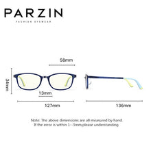 Load image into Gallery viewer, PARZIN Anti Blue Light Blocking Glasses Children's Vintage Antiblue Rays Computer Eyeglasses Students 21021