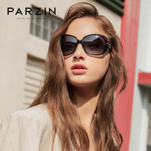 Load image into Gallery viewer, PARZIN Oversized Polarized Sunglasses Women Vintage Oval UV400  Protective Ladies Glasses Retro Travel Gafas De Sol