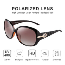 Load image into Gallery viewer, PARZIN Oversized Polarized Sunglasses Women Vintage Oval UV400  Protective Ladies Glasses Retro Travel Gafas De Sol