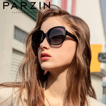 Carica l&#39;immagine nel visualizzatore di Gallery, PARZIN Polarized Oversized Sunglasses Women Brand Design  Big Frame Retro Women&#39;s Glasses Black UV400 Gafas De Sol Mujer