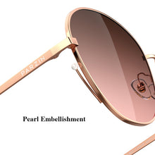 Carica l&#39;immagine nel visualizzatore di Gallery, PARZIN Sunglasses Women Pearl Designer Butterfly Oversized Women&#39;s Sunglasses Shades Party Lentes De Sol Mujer 8223