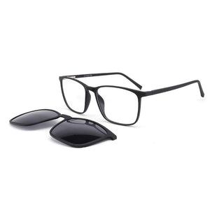 PENNY Polarized Clip On Glasses Sunglasses Men Magnetic  ULTEM Light Optical Prescription Eyewear Frames Eyeglass F050