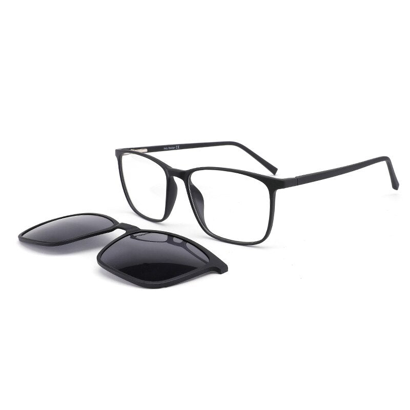 PENNY Polarized Clip On Glasses Sunglasses Men Magnetic  ULTEM Light Optical Prescription Eyewear Frames Eyeglass F050