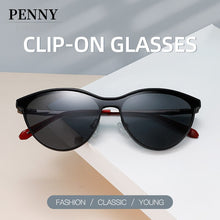 Load image into Gallery viewer, PENNY Polarized Magnet Clip On Sunglasses Women Prescription Glasses UV400 Myopia Optical Eyeglasses Brand 33103