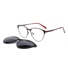 Load image into Gallery viewer, PENNY Polarized Magnet Clip On Sunglasses Women Prescription Glasses UV400 Myopia Optical Eyeglasses Brand 33103