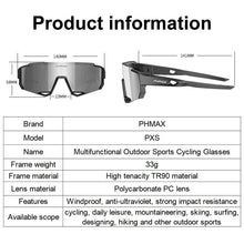 Load image into Gallery viewer, PHMAX Sports Polarized Cycling Sunglasses Men's Cycling Glasses MTB Race Bike Bicycle Glasses Road UV Protection Cycling Eyewear