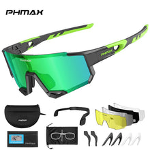Load image into Gallery viewer, PHMAX Sports Polarized Cycling Sunglasses Men's Cycling Glasses MTB Race Bike Bicycle Glasses Road UV Protection Cycling Eyewear