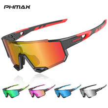 Load image into Gallery viewer, PHMAX Sports Polarized Cycling Sunglasses Men's Cycling Glasses MTB Race Bike Bicycle Glasses Road UV Protection Cycling Eyewear