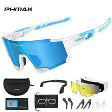 Load image into Gallery viewer, PHMAX Sports Polarized Cycling Sunglasses Men's Cycling Glasses MTB Race Bike Bicycle Glasses Road UV Protection Cycling Eyewear
