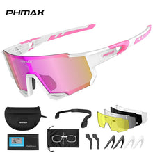 Load image into Gallery viewer, PHMAX Sports Polarized Cycling Sunglasses Men's Cycling Glasses MTB Race Bike Bicycle Glasses Road UV Protection Cycling Eyewear