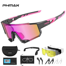 Load image into Gallery viewer, PHMAX Sports Polarized Cycling Sunglasses Men's Cycling Glasses MTB Race Bike Bicycle Glasses Road UV Protection Cycling Eyewear