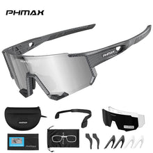 Load image into Gallery viewer, PHMAX Sports Polarized Cycling Sunglasses Men's Cycling Glasses MTB Race Bike Bicycle Glasses Road UV Protection Cycling Eyewear
