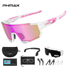 Load image into Gallery viewer, PHMAX Sports Polarized Cycling Sunglasses Men's Cycling Glasses MTB Race Bike Bicycle Glasses Road UV Protection Cycling Eyewear