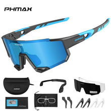 Load image into Gallery viewer, PHMAX Sports Polarized Cycling Sunglasses Men's Cycling Glasses MTB Race Bike Bicycle Glasses Road UV Protection Cycling Eyewear
