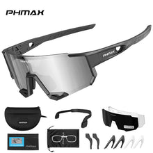Load image into Gallery viewer, PHMAX Sports Polarized Cycling Sunglasses Men's Cycling Glasses MTB Race Bike Bicycle Glasses Road UV Protection Cycling Eyewear