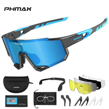 Load image into Gallery viewer, PHMAX Sports Polarized Cycling Sunglasses Men's Cycling Glasses MTB Race Bike Bicycle Glasses Road UV Protection Cycling Eyewear