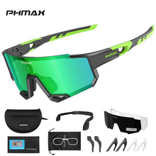 Load image into Gallery viewer, PHMAX Sports Polarized Cycling Sunglasses Men's Cycling Glasses MTB Race Bike Bicycle Glasses Road UV Protection Cycling Eyewear