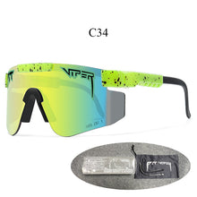 Load image into Gallery viewer, PIT VIPER BRAND Designer Sunglasses Men UV400 Eyewear Double Legs Male Wide Sun Glasses Fishing Goggles Women Retro Vintage