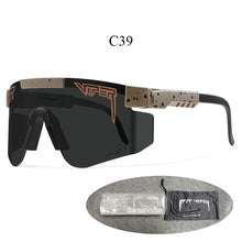 Load image into Gallery viewer, PIT VIPER BRAND Designer Sunglasses Men UV400 Eyewear Double Legs Male Wide Sun Glasses Fishing Goggles Women Retro Vintage